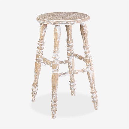 Promenade Mindi Wood Antique Counter Stool by Jeffan | Counter Stools | Modishstore - 9