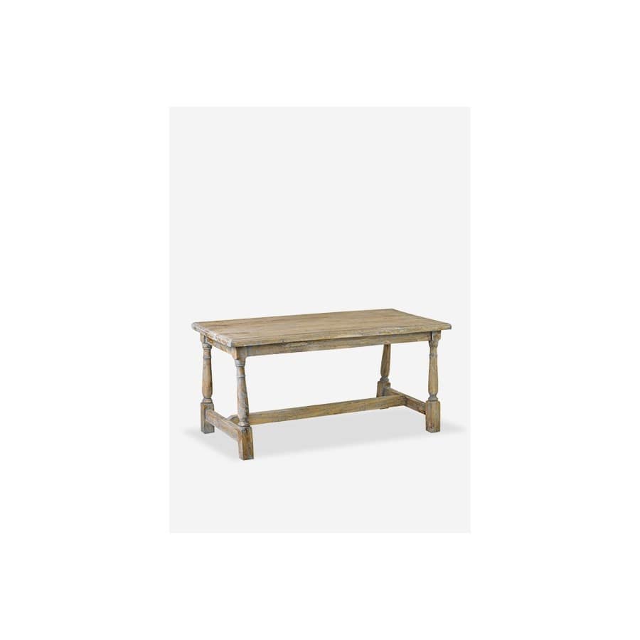 Promenade Mindi Wood bench with turned legs by Jeffan | Benches | Modishstore - 6