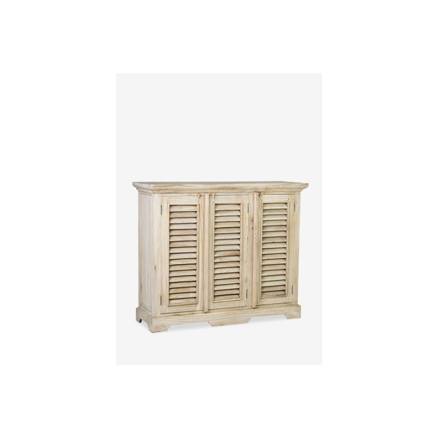 Promenade Mindi Wood 3-Door Shutter Sideboard by Jeffan | Sideboards | Modishstore - 9