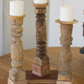 Kalalou Assorted Wooden Candle Stands - Antique Turned Banisters - Set Of 3 | Modishstore | Candle Holders