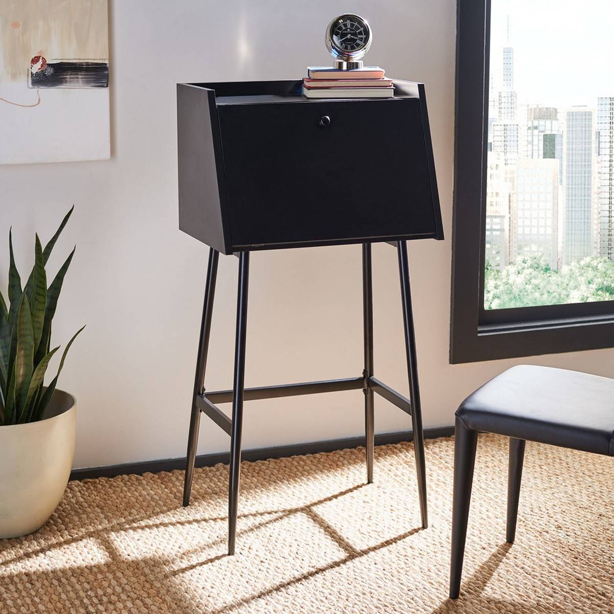 Safavieh Xander Modern Secretary Desk | Desks | Modishstore - 9
