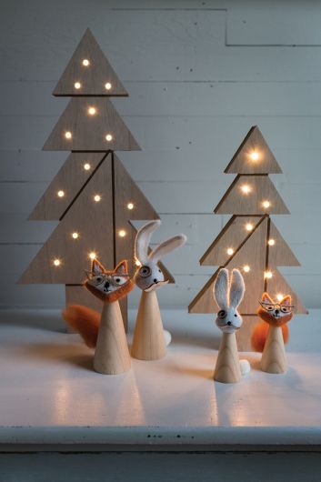 E+E Felt Head Ornament Collection Set Of 26 By Accent Decor | Holiday | Modishstore - 5