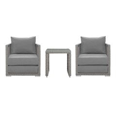 Aura 3 Piece Modern Outdoor Patio Wicker Rattan Set by Modway - EEI-3595 | Outdoor Chairs | Modishstore - 9