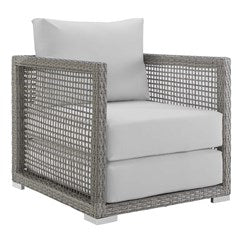 Aura 3 Piece Outdoor Patio Wicker Rattan Set by Modway - EEI-3599 | Outdoor Sofas, Loveseats & Sectionals | Modishstore - 11