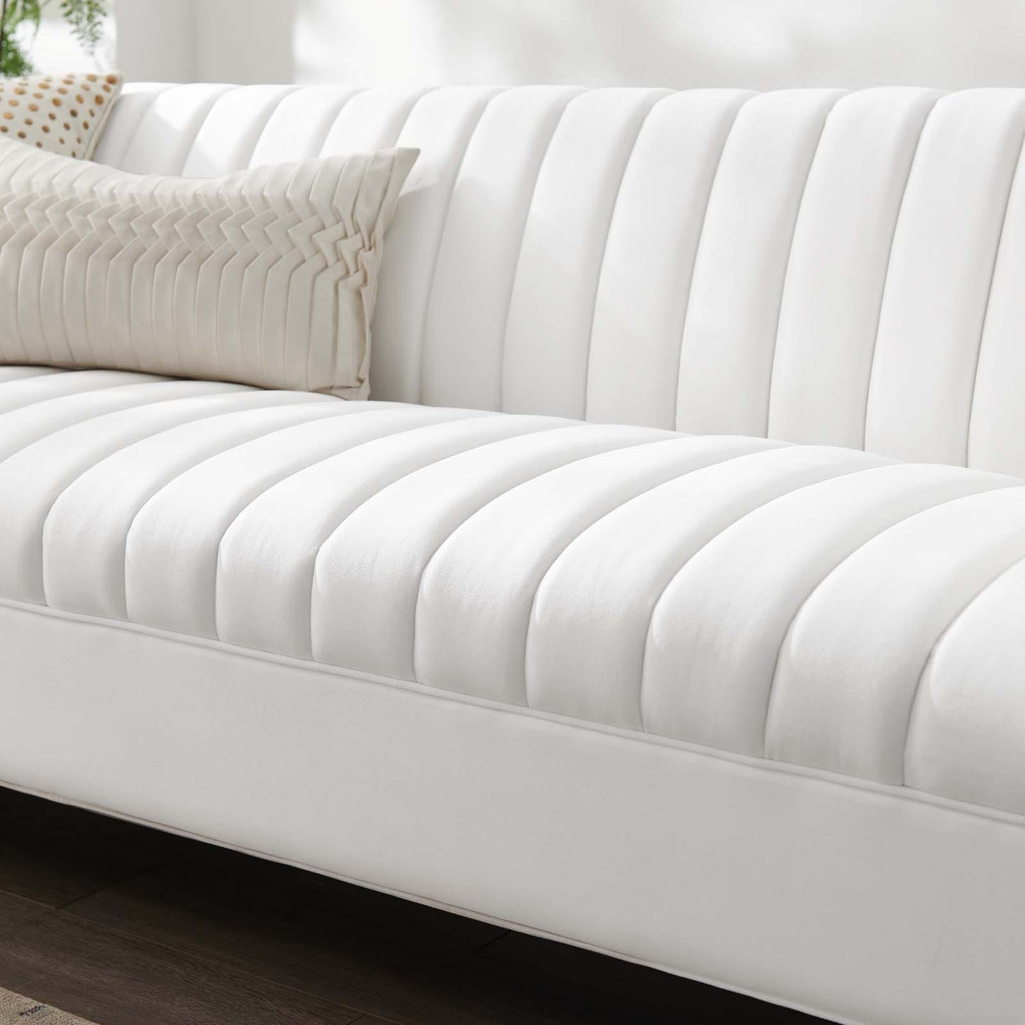 Modway Shift Channel Tufted Performance Velvet Sofa - EEI-4132 | Sofas | Modishstore - 27