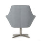 Divani Casa Elvin - Modern Grey Fabric Swivel Lounge Chair-4