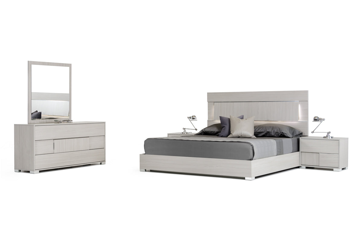 Modrest Ethan Italian Modern Grey Bedroom Set-2