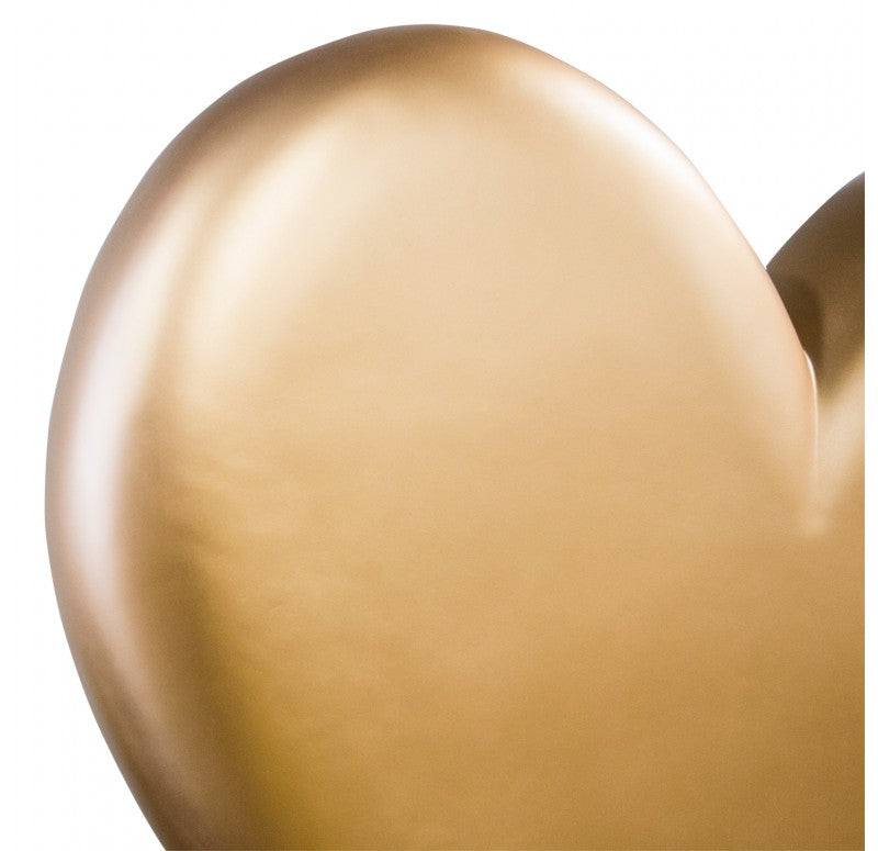 Heart Throb Sculpture, Gold by Gold Leaf Design Group | Sculptures | Modishstore - 3