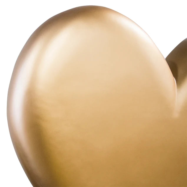 Fiberglass UV Heart Throb Sculpture, Gold By Gold Leaf Design Group | Sculptures | Modishstore - 4