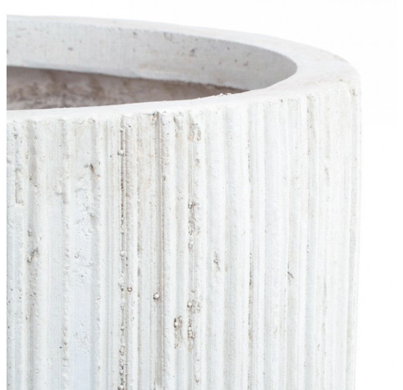 Distressed White: Linea Planter, 22.5"H by Gold Leaf Design Group | Planters, Troughs & Cachepots | Modishstore - 2