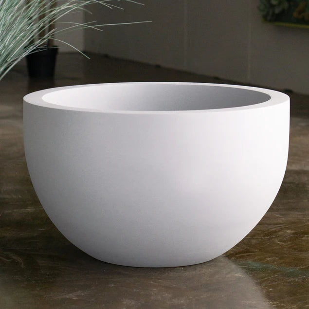 Fiberglass Isabella Planter, Grey, 16. By Gold Leaf Design Group | Planters, Troughs & Cachepots | Modishstore - 10