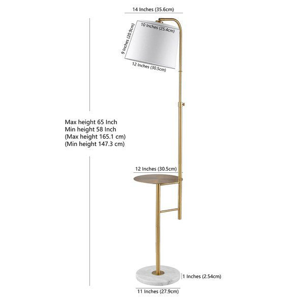 Safavieh Sorsi Floor Lamp - Brass Gold | Floor Lamps | Modishstore - 3