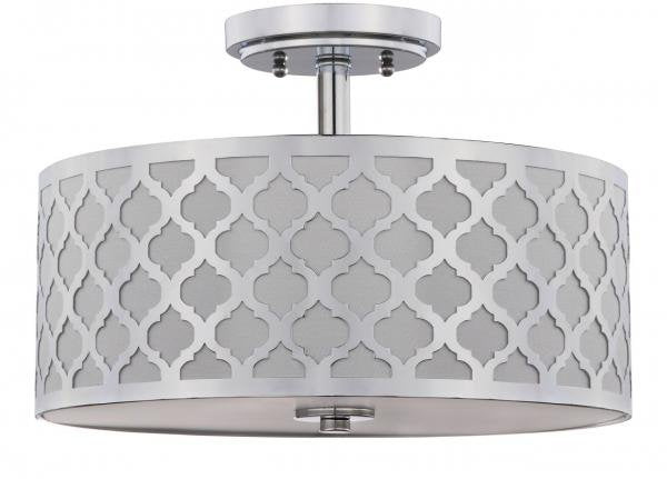 Safavieh Kora Quatrefoil 3 Light 15-Inch Dia Chrome Flush Mount - Chrome | Ceiling Lamps | Modishstore - 3