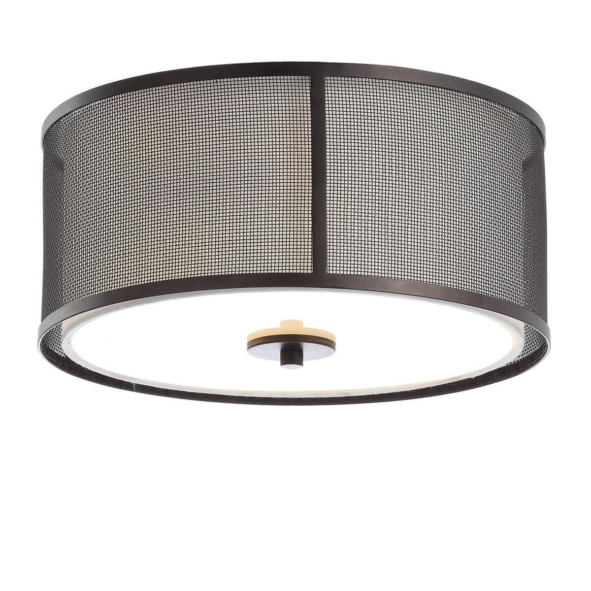 Safavieh Layne Flush Mount - Dark Grey | Ceiling Lamps | Modishstore - 3