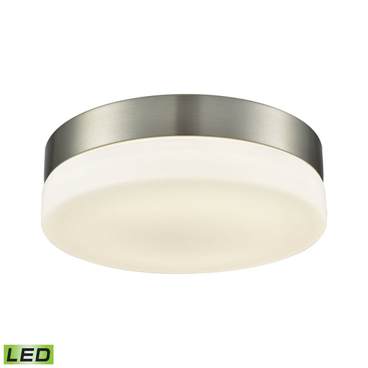 Holmby Integrated LED Round Flush Mount in Satin Nickel with Opal Glass Diffuser - Medium ELK Lighting | Ceiling Lamps | Modishstore