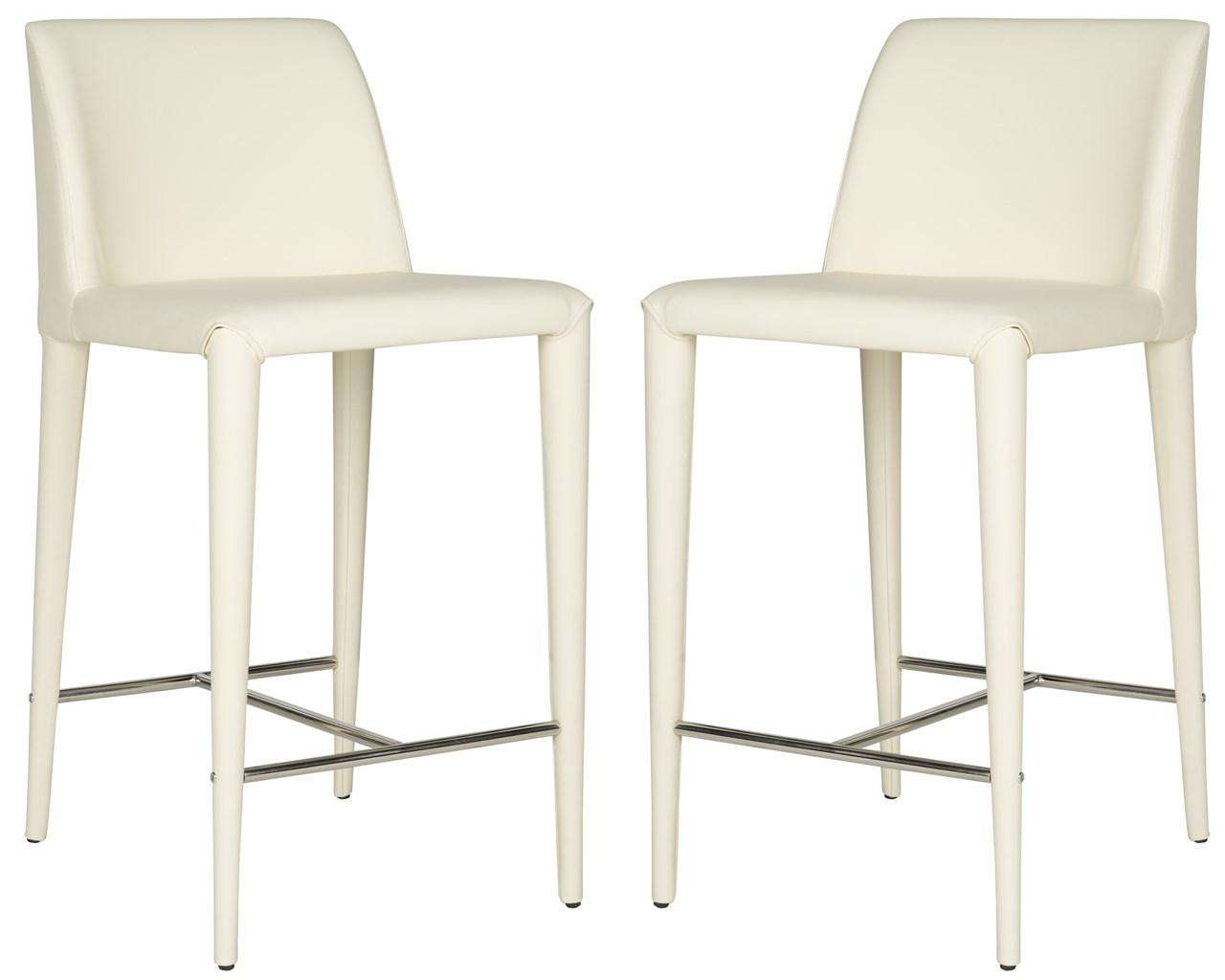 Safavieh Garretson Counter Stool Set Of 2 - Butter Cream | Counter Stools | Modishstore - 2