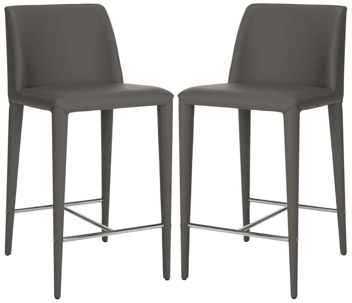 Safavieh Garretson Counter Stool Set Of 2 - Gray | Counter Stools | Modishstore - 2
