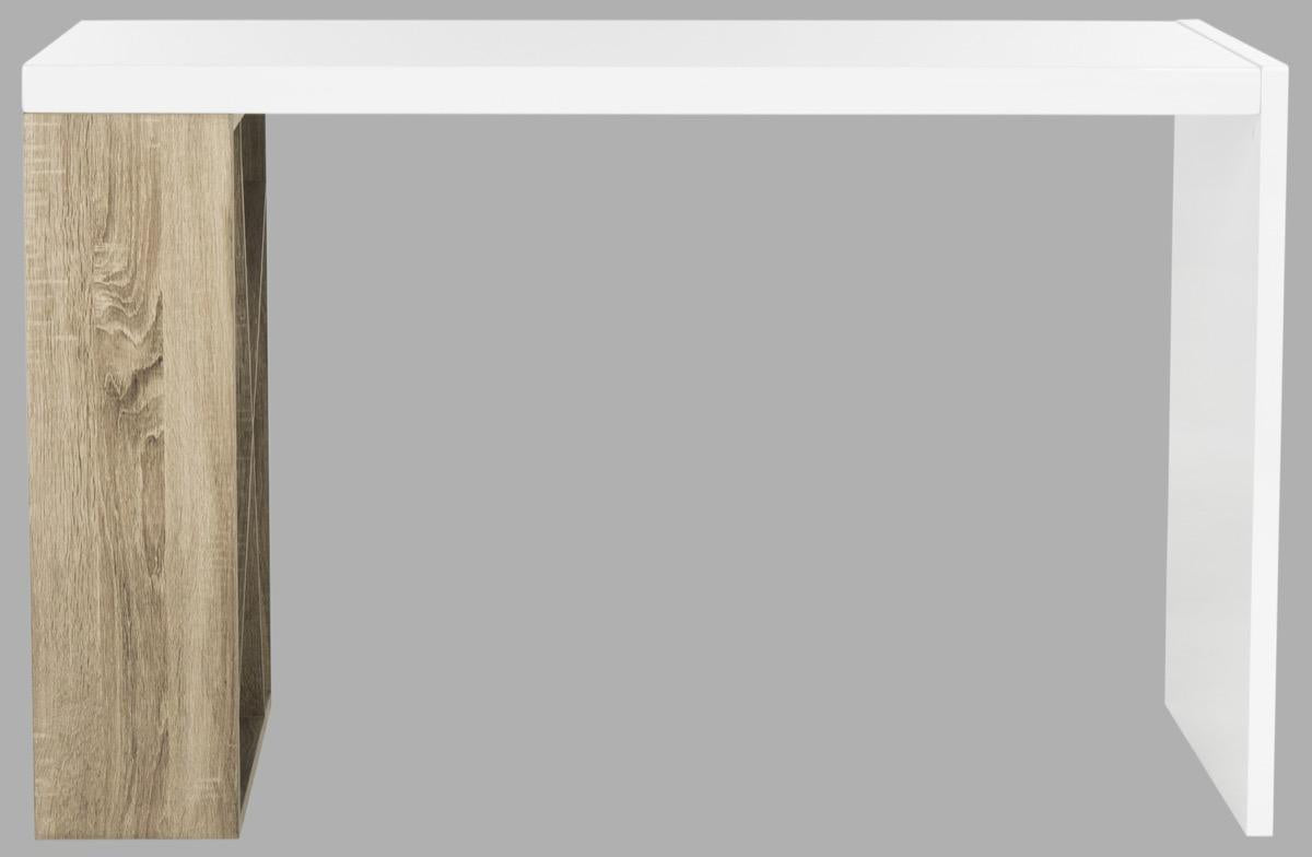 Safavieh Carlene Modern Scandinavian Side Storage Lacquer Desk | Desks | Modishstore - 1