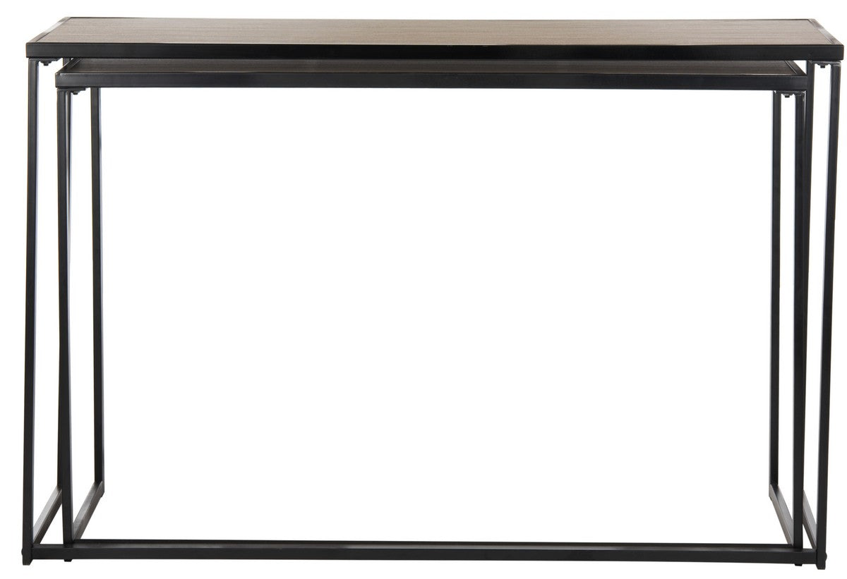 Safavieh Garin Retro Mid Century Wood Stacking Console | Console Tables | Modishstore - 1