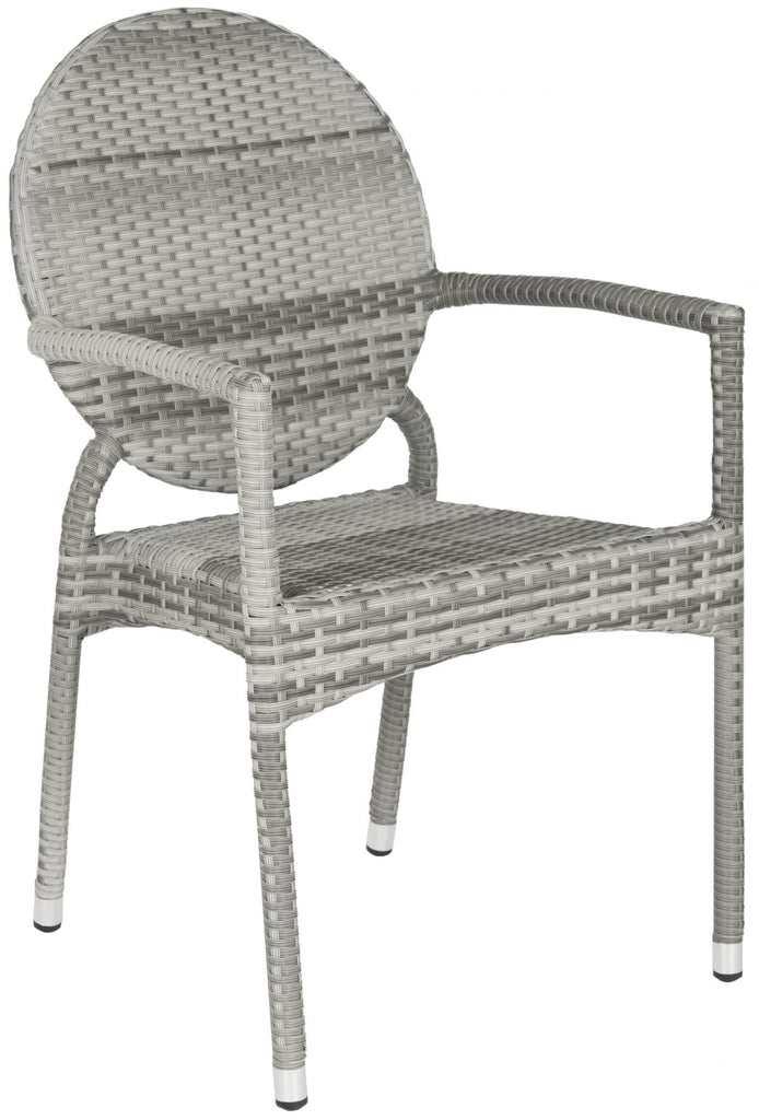Safavieh Valdez Stackable Arm Chair | Outdoor Chairs |  Modishstore  - 4