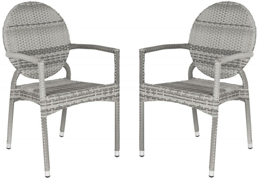 Safavieh Valdez Stackable Arm Chair | Outdoor Chairs |  Modishstore 