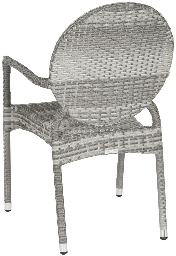 Safavieh Valdez Stackable Arm Chair | Outdoor Chairs |  Modishstore  - 3