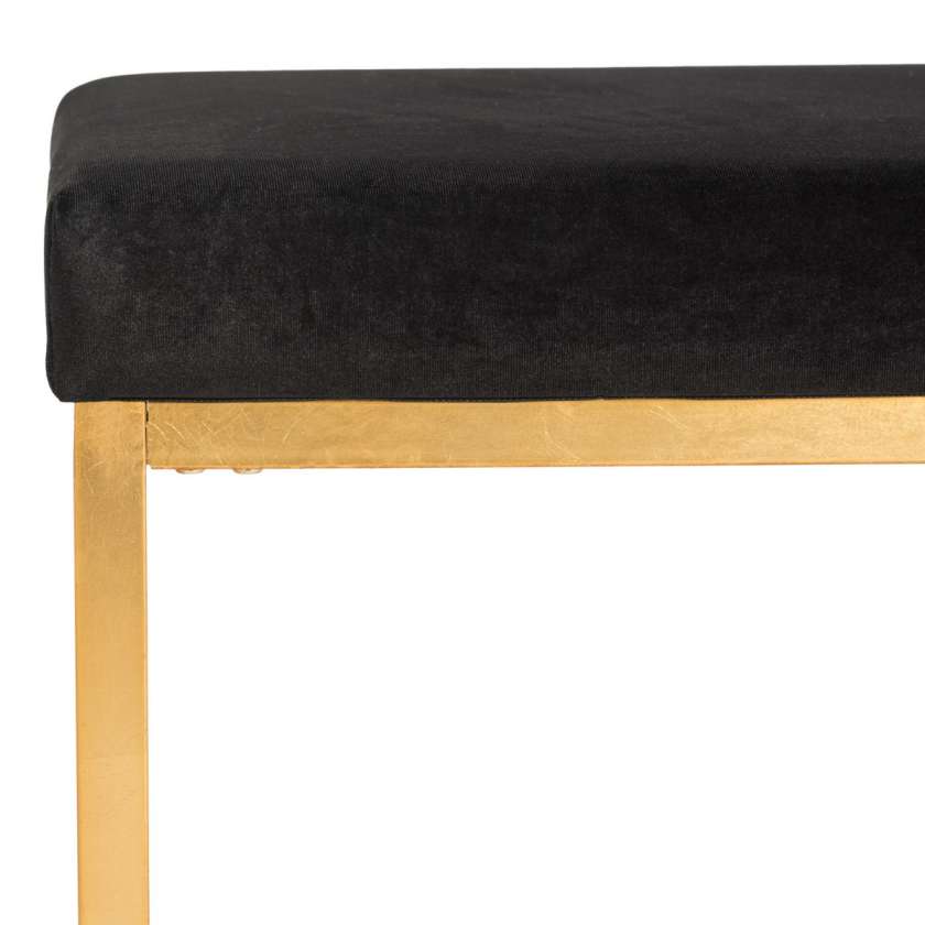 Safavieh Rowan Contemporary Glam Velvet Square Ottoman | Ottomans | Modishstore - 4