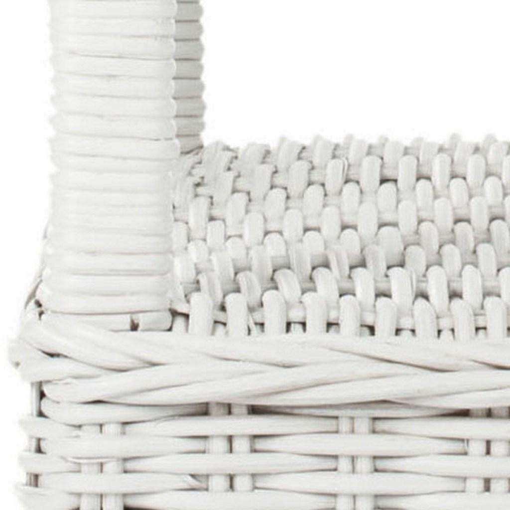Safavieh Bowen Rattan Side Table - White | Accent Tables | Modishstore - 2