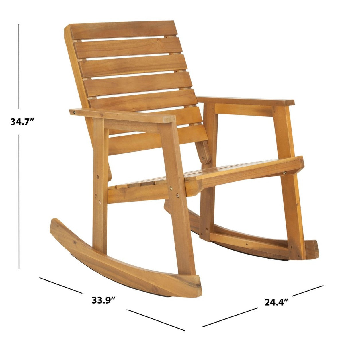 Safavieh Alexei Rocking Chair | Rocking Chairs |  Modishstore  - 6
