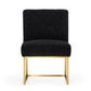 Modrest Garvin - Glam Black and Gold Fabric Accent Chair-4