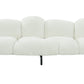 Divani Casa Glaster - Contemporary White Sherpa 88" Bubble Sofa | Sofas | Modishstore - 2