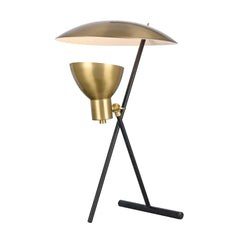 Wyman Square 19'' High 1-Light Desk Lamp - Satin Gold By ELK