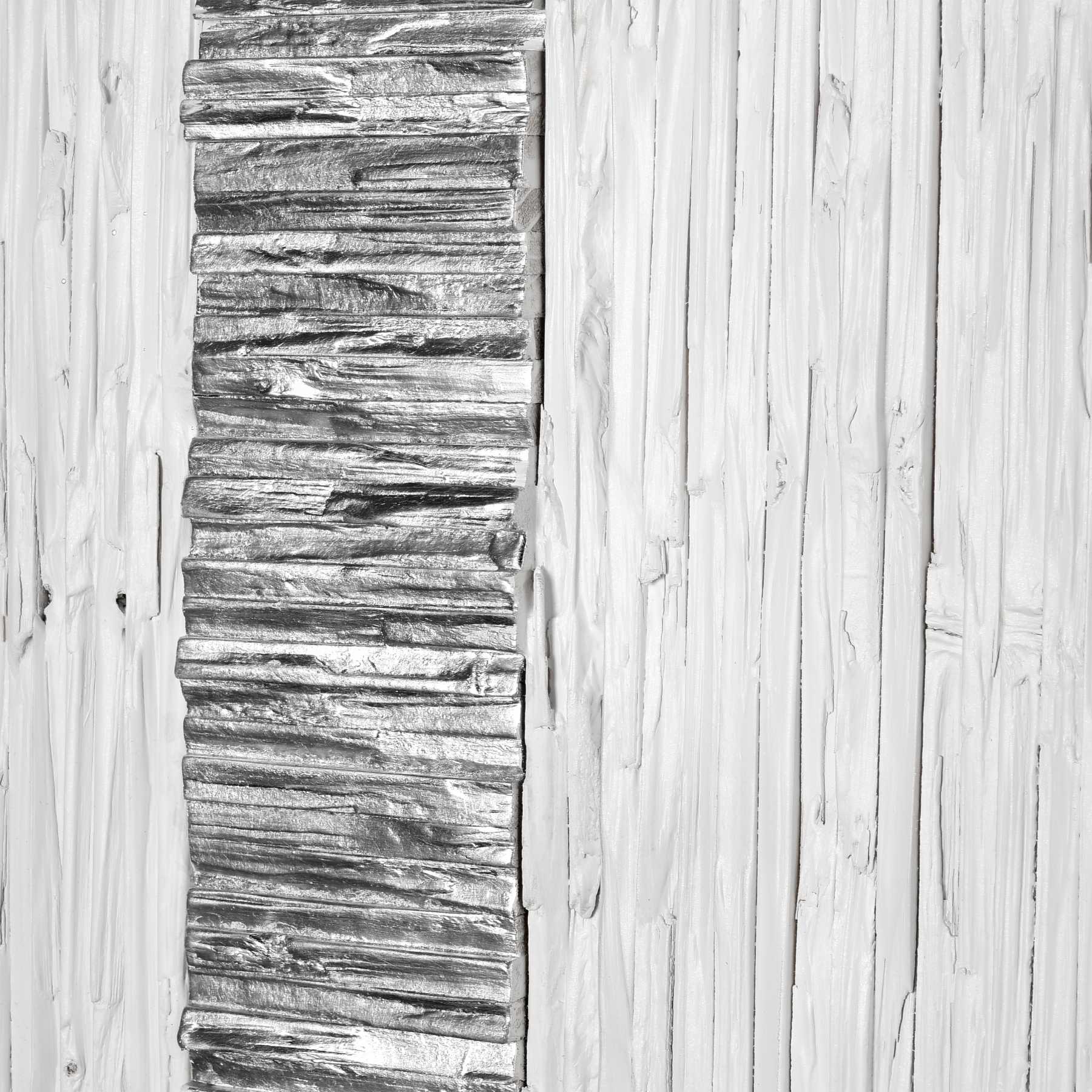 Stripe Wood Dimensional Wall Art - White By ELK |Wall Art |Modishstore - 4