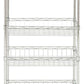 Safavieh Pierre0 Chrome Wire Adjustable Mini Trolley (17.7 In. W X 9.8 In. D X 37.4 In. H) - Chrome | Shelves & Shelving Units | Modishstore