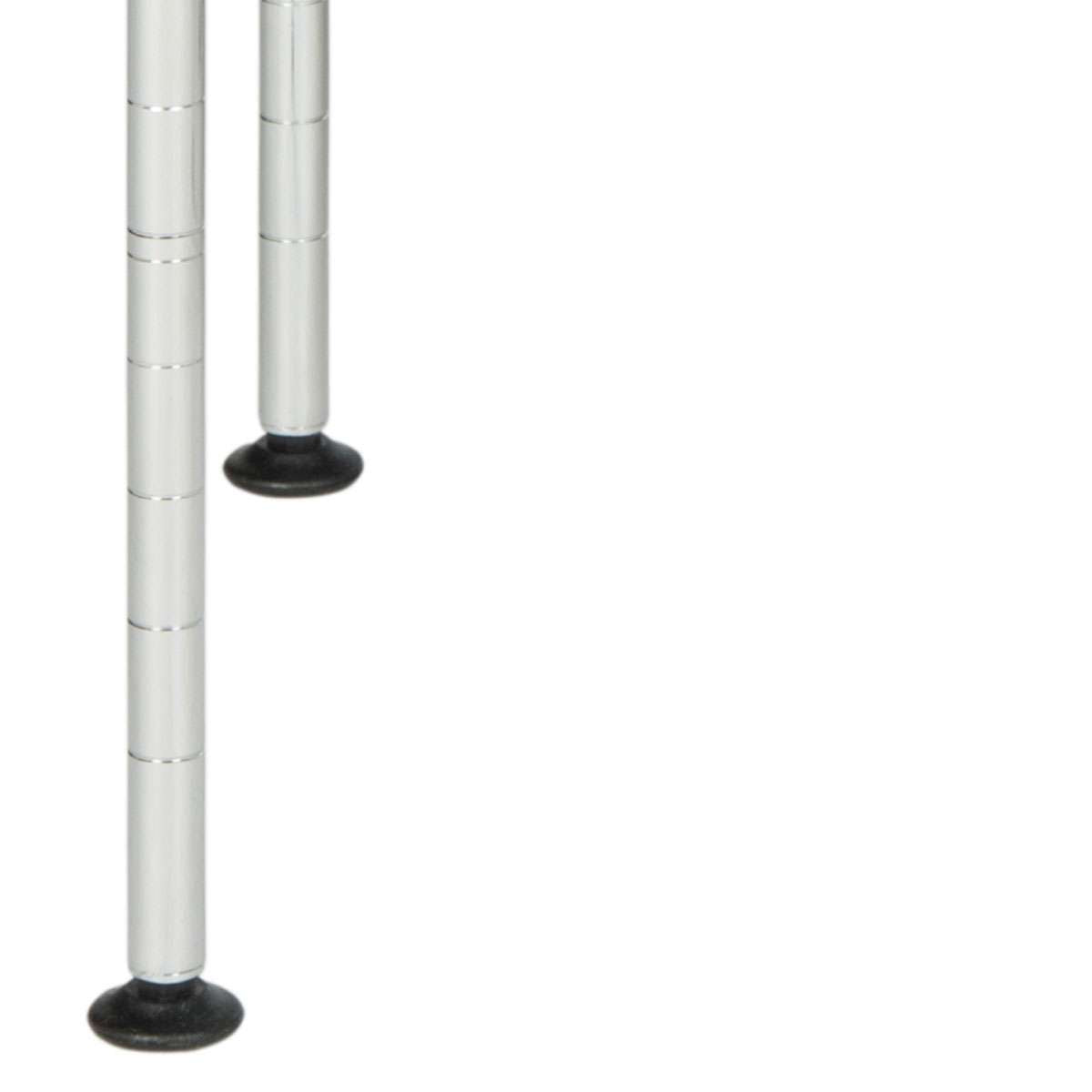 Safavieh Lucien 2 Tier Chrome Wire Microwave Rack (19.7 In. W X 11.8 In. D X 23.6 In. H) - Chrome | Shelves & Shelving Units | Modishstore - 3