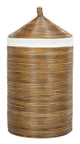 Safavieh Wellington Rattan Storage Hamper With Liner | Bins, Baskets & Buckets |  Modishstore  - 3