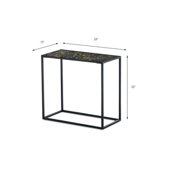 Pietra™ Side Table (Rectangle: Crushed Glass) By Texture Designideas | Side Tables | Modishstore-4