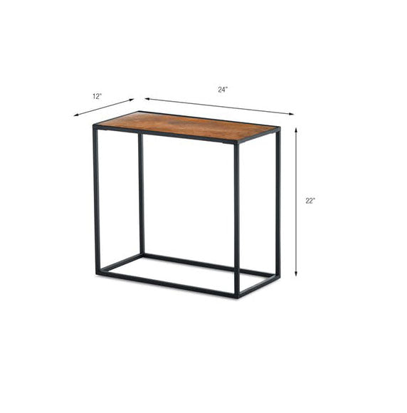 Pietra™ Side Table (Rectangle: Copper Patina) By Texture Designideas | Side Tables | Modishstore-4