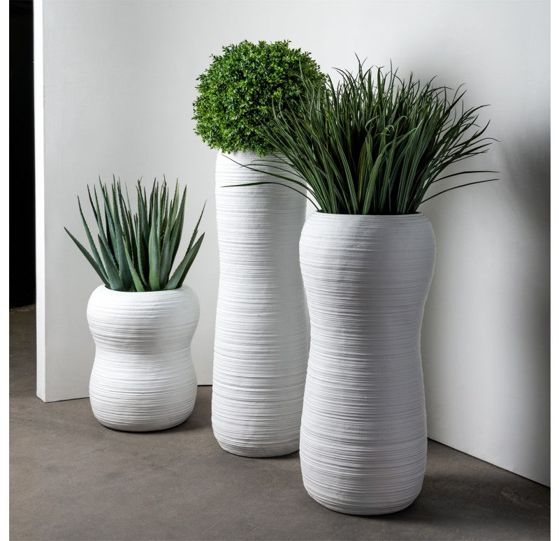 Grass: Liriope in Naoshima Planter by Gold Leaf Design Group | Outdoor Planters, Troughs & Cachepots | Modishstore - 5