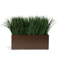 Gold Leaf Design Group Grass: Liriope in Bronze Black Linear Planter | Planters, Troughs & Cachepots | Modishstore
