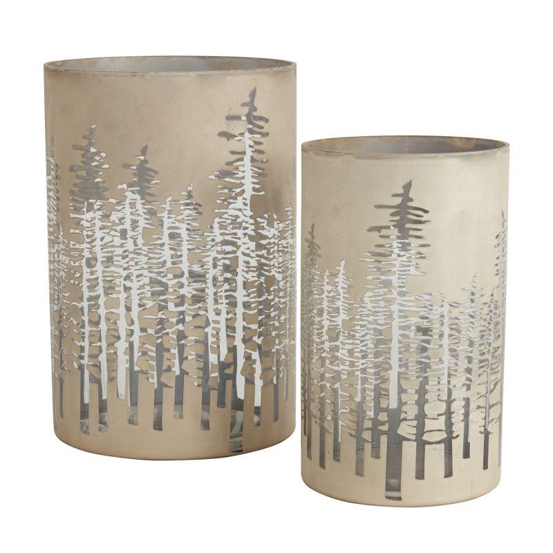 In The Woods Hurricane By Accent Decor | Candle Holders | Modishstore - 4