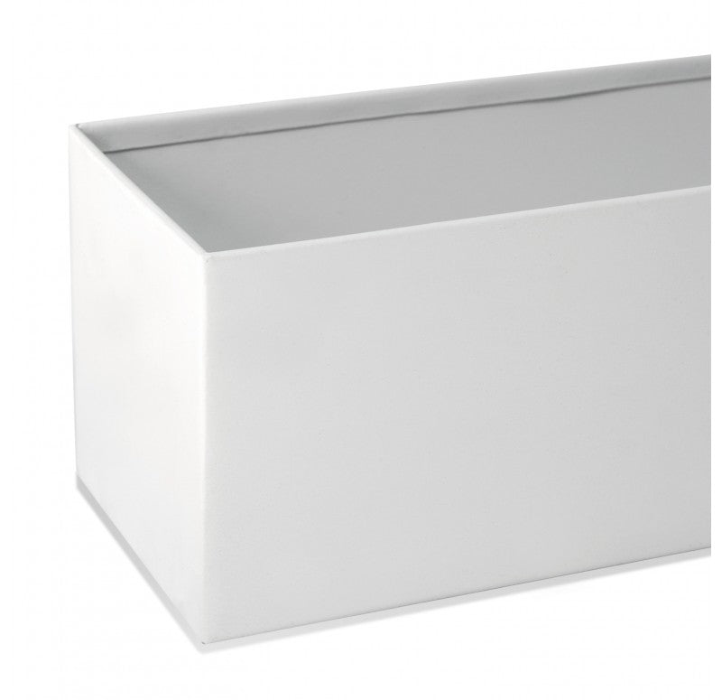 Linear Table Vase, Matte White by Gold Leaf Design Group | Vases | Modishstore - 3