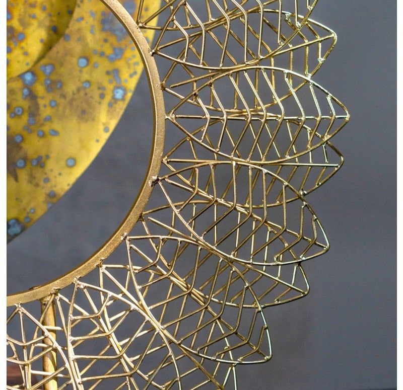 Wire Leaf Disc Wall Art by Gold Leaf Design Group Set Of 2 | Wall Decor | Modishstore - 9