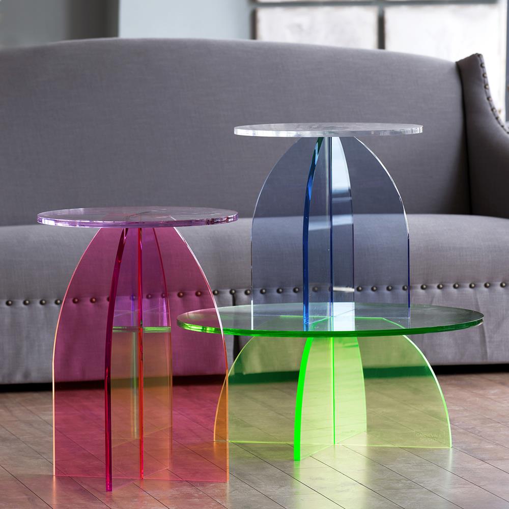 A&B Home Callie Side Table - Blue - 3