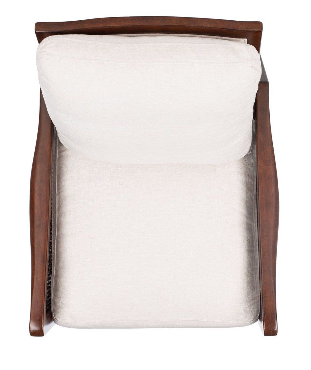 Safavieh Moretti Wood Frame Accent Chai - Oatmeal | Dining Chairs | Modishstore - 5