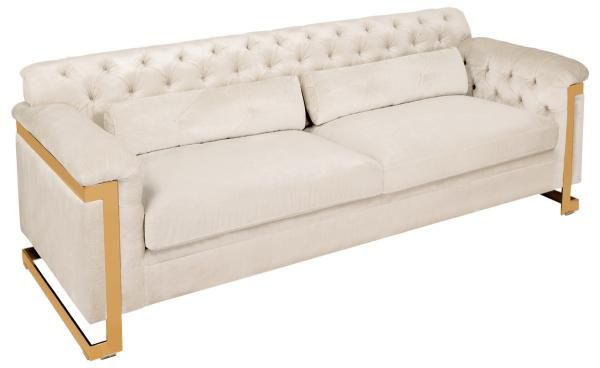 Safavieh Lethbridge Sofa - White | Sofas | Modishstore - 5