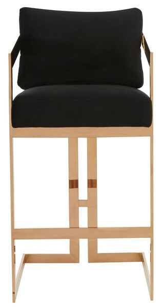 Safavieh Taraji Barstool - Black | Bar Stools | Modishstore