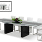 Modrest Lisbon - Extendable Glass Dining Table | Modishstore | Dining Tables