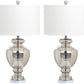 Safavieh Morocco Mercury 28-Inch H Glass Table Lamp Set Of 2 - Silver | Table Lamps | Modishstore