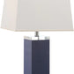 Safavieh Deco 27-Inch H Leather Table Lamp Set Of 2 - Navy | Table Lamps | Modishstore - 3